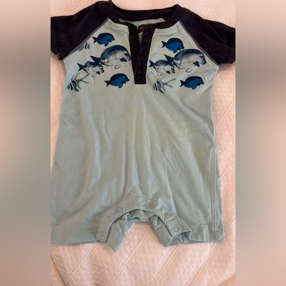 Tea Collection 3-6M Shortie Romper - Picture 1 of 3
